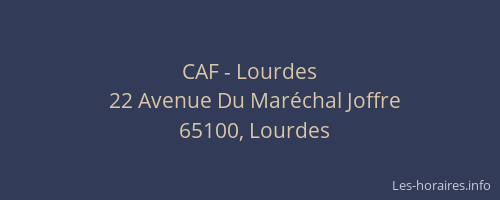 CAF - Lourdes