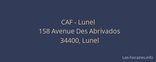 CAF - Lunel
