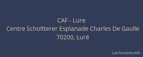 CAF - Lure