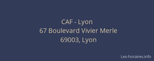 CAF - Lyon