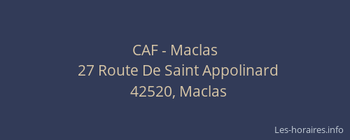 CAF - Maclas
