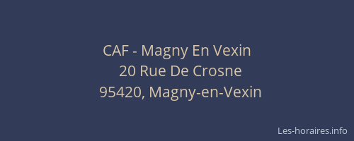 CAF - Magny En Vexin
