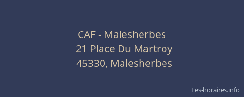 CAF - Malesherbes