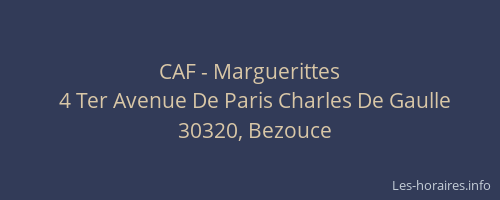 CAF - Marguerittes