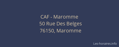 CAF - Maromme