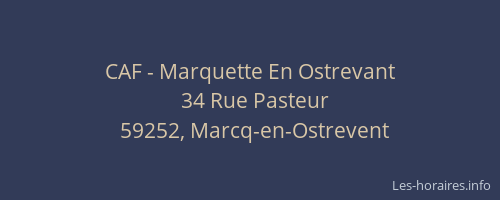 CAF - Marquette En Ostrevant