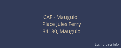 CAF - Mauguio