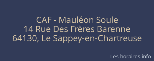 CAF - Mauléon Soule