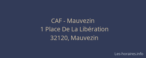 CAF - Mauvezin