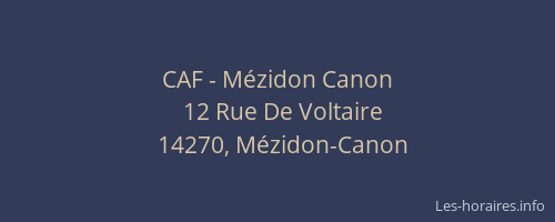 CAF - Mézidon Canon