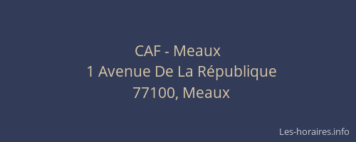 CAF - Meaux