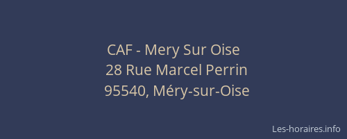 CAF - Mery Sur Oise