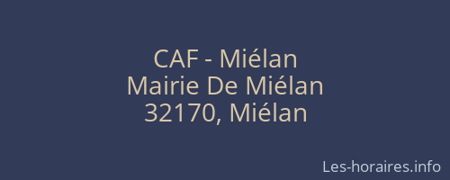 CAF - Miélan