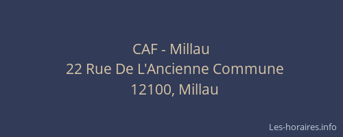 CAF - Millau