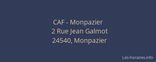 CAF - Monpazier