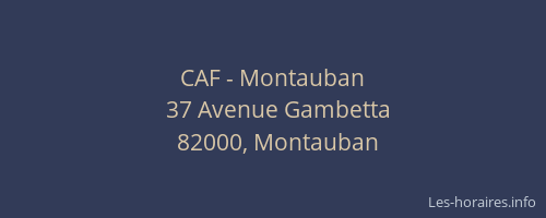 CAF - Montauban