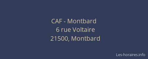 CAF - Montbard