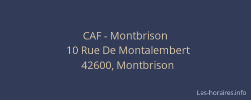 CAF - Montbrison