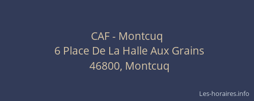 CAF - Montcuq