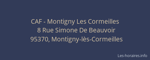 CAF - Montigny Les Cormeilles
