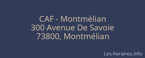 CAF - Montmélian