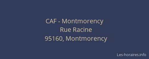 CAF - Montmorency