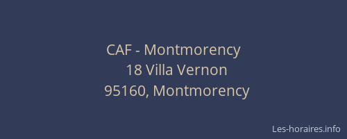 CAF - Montmorency