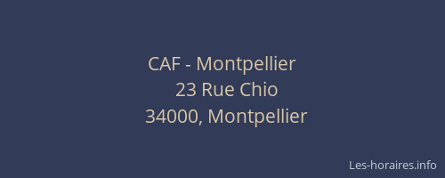 CAF - Montpellier