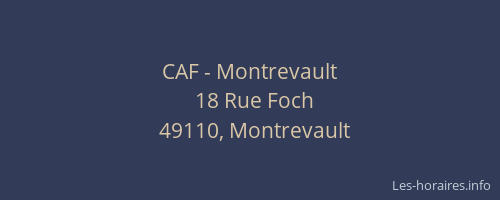 CAF - Montrevault