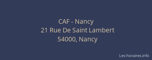 CAF - Nancy