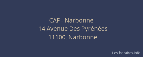 CAF - Narbonne