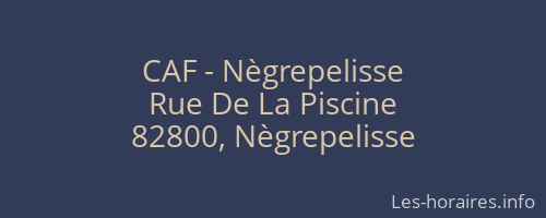 CAF - Nègrepelisse