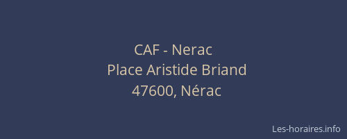 CAF - Nerac