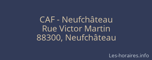 CAF - Neufchâteau