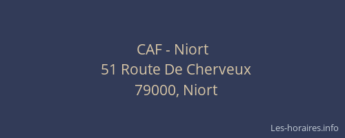 CAF - Niort