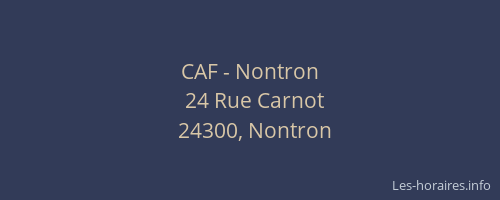 CAF - Nontron