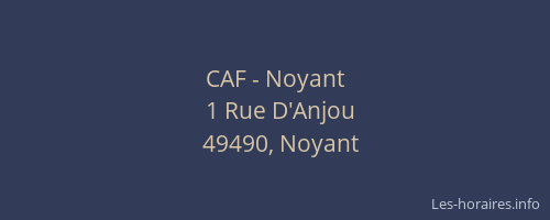 CAF - Noyant