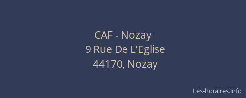 CAF - Nozay