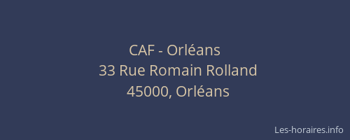 CAF - Orléans