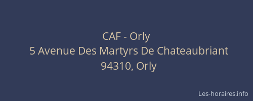 CAF - Orly