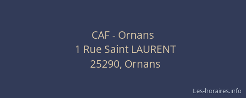 CAF - Ornans
