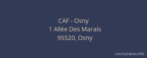 CAF - Osny