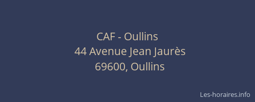 CAF - Oullins