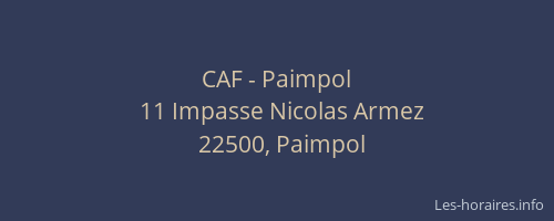 CAF - Paimpol