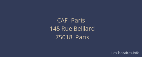 CAF- Paris