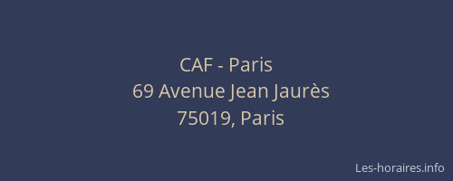 CAF - Paris