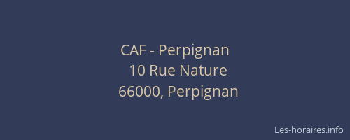 CAF - Perpignan