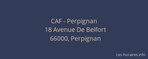 CAF - Perpignan