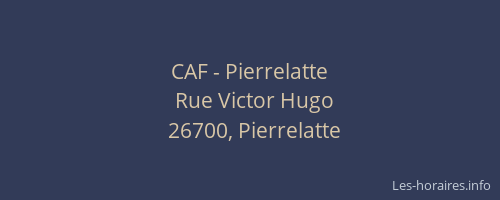CAF - Pierrelatte