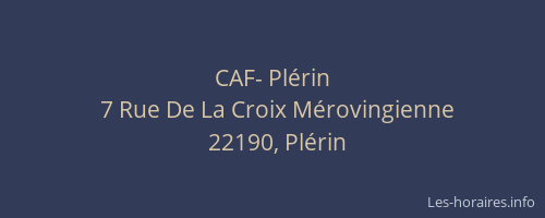 CAF- Pl&eacute;rin